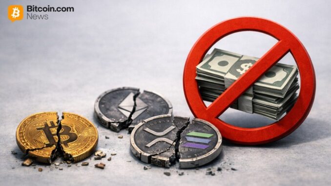 US Senator Introduces Crypto Bill Blocking Federal Bailouts for Digital Assets