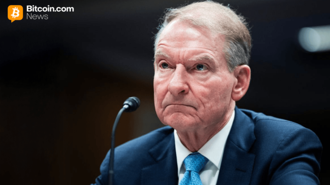 SEC Chair Atkins Says 'Reg Crypto' Proposal Covering Fundraising and Startup Exemptions Is One Step From Publication – Regulation Bitcoin News