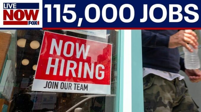 US economy adds 115,000 jobs in April, unemployment steady at 4.3%