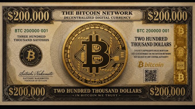 Crypto Analyst Gives Timeframe For When The Bitcoin Price Will Hit $200,000
