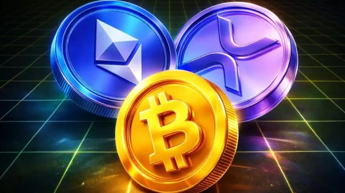 BTC, ETH and XRP Brace For Packed Week Of US Economic Data And Fed Clues